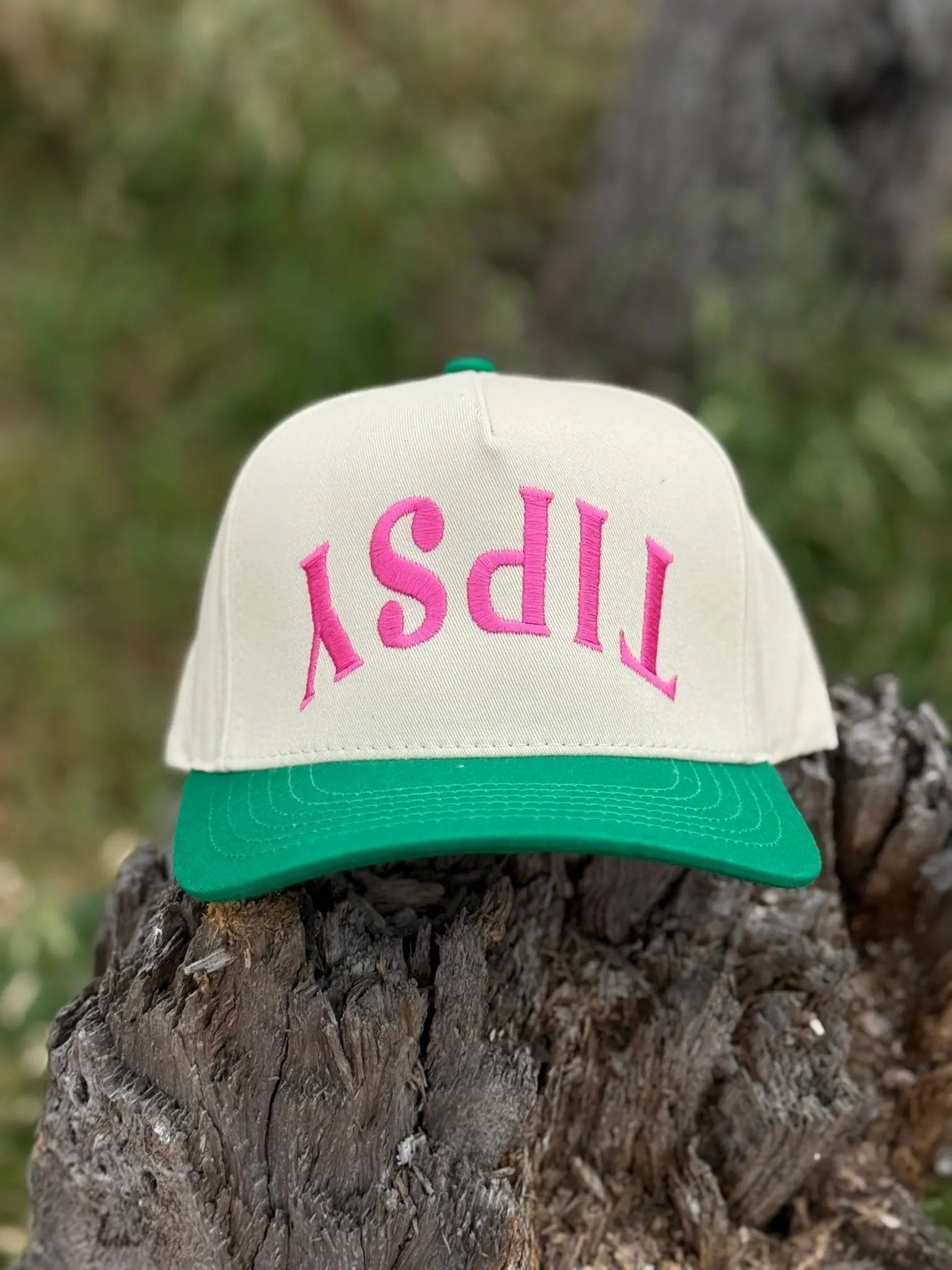 Tipsy Embroidered Trucker Hat Wild Junkie