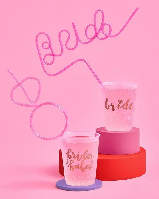 Totally Fetch Set - XL Bride + 7 diamond straws xo, Fetti