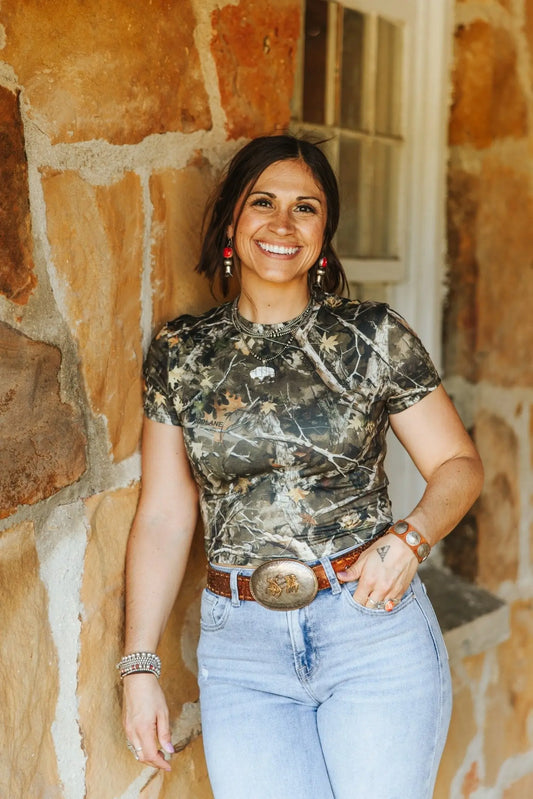 Tree Camo Crop Top Wild Junkie