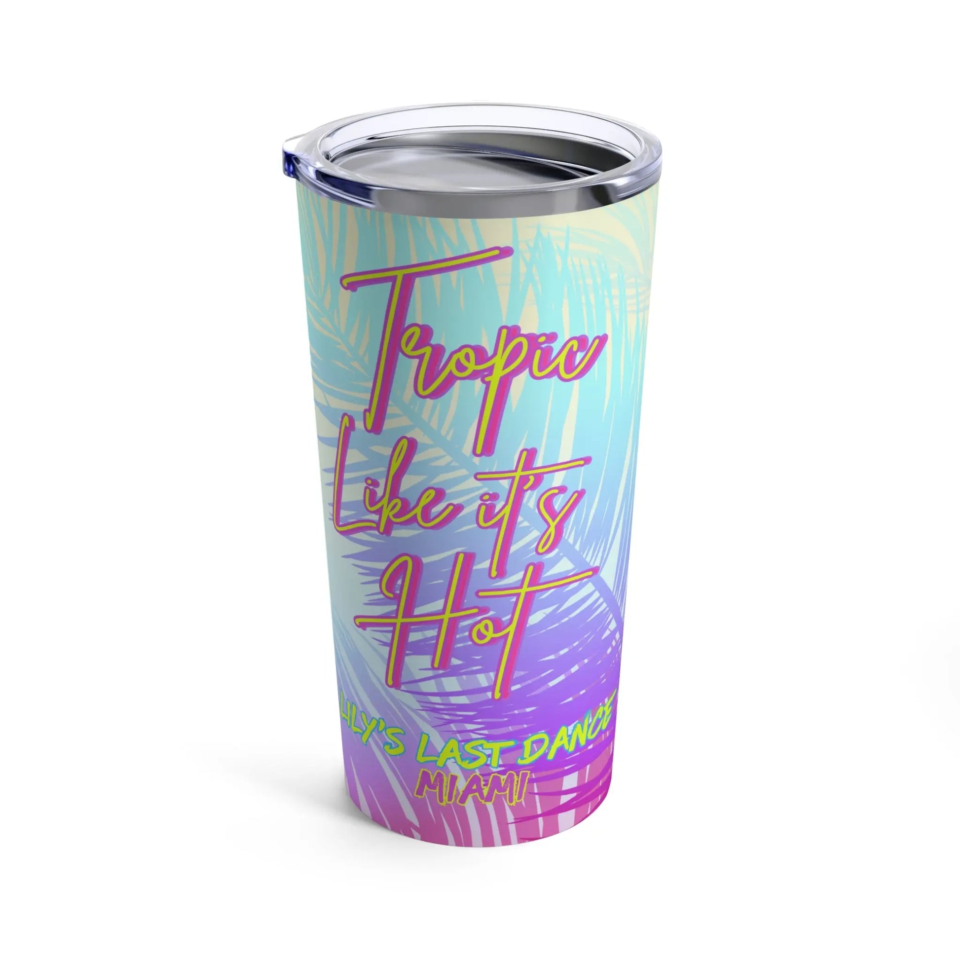 Tropic Like it’s Hot Personalized Tumbler 20oz Printify