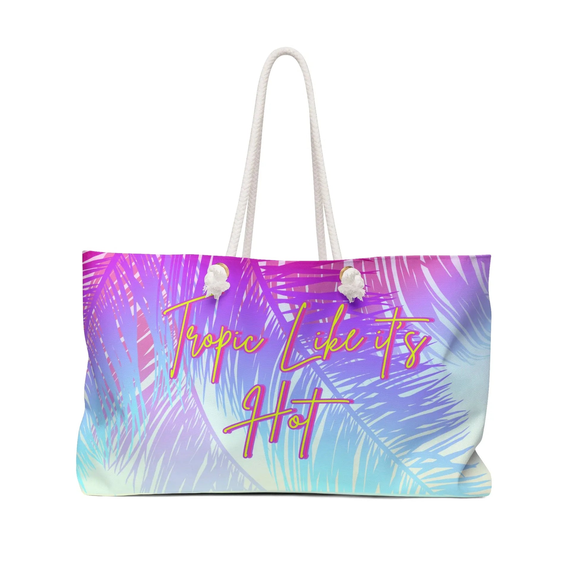 Tropic Like it’s Hot Personalized Weekender Bag Printify