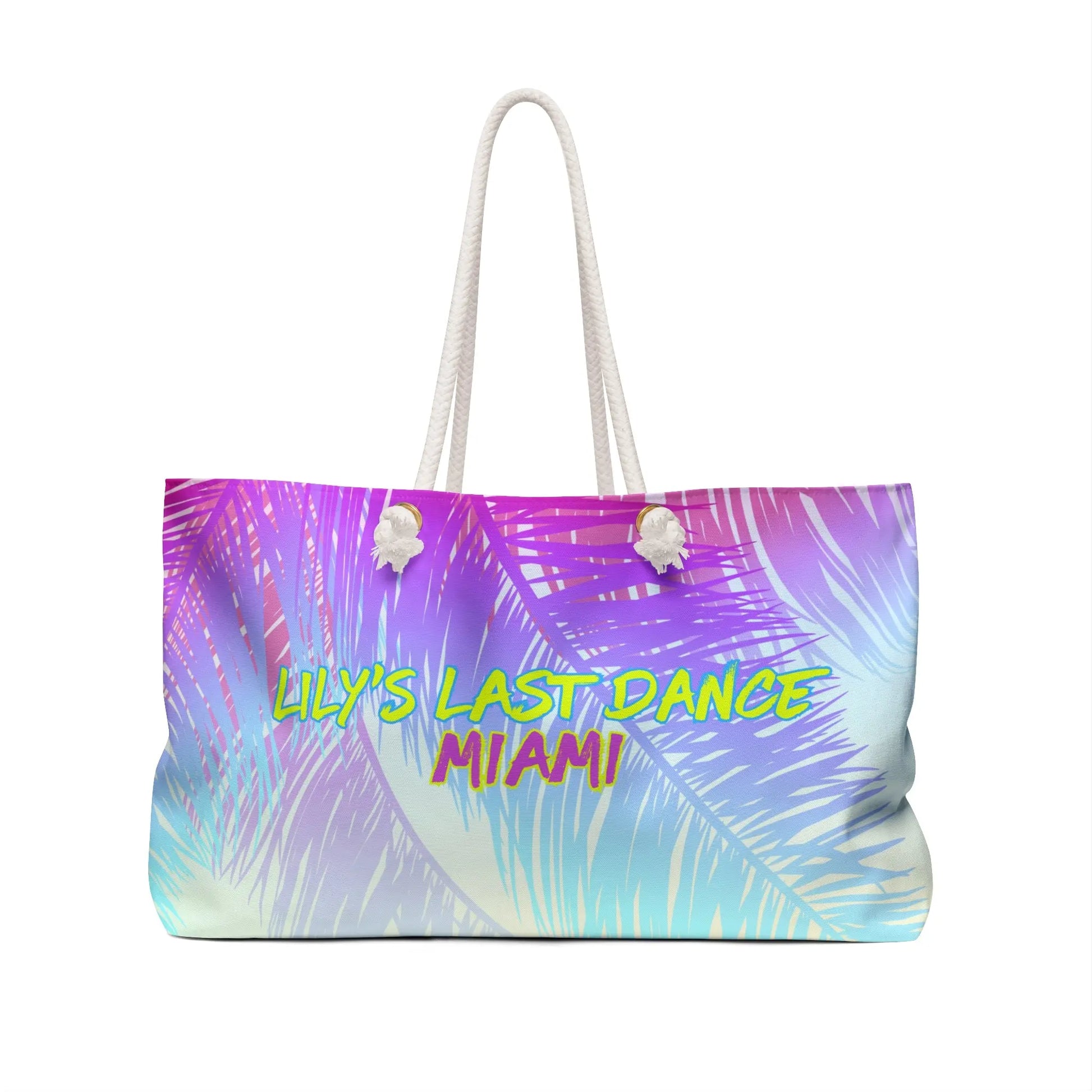 Tropic Like it’s Hot Personalized Weekender Bag Printify