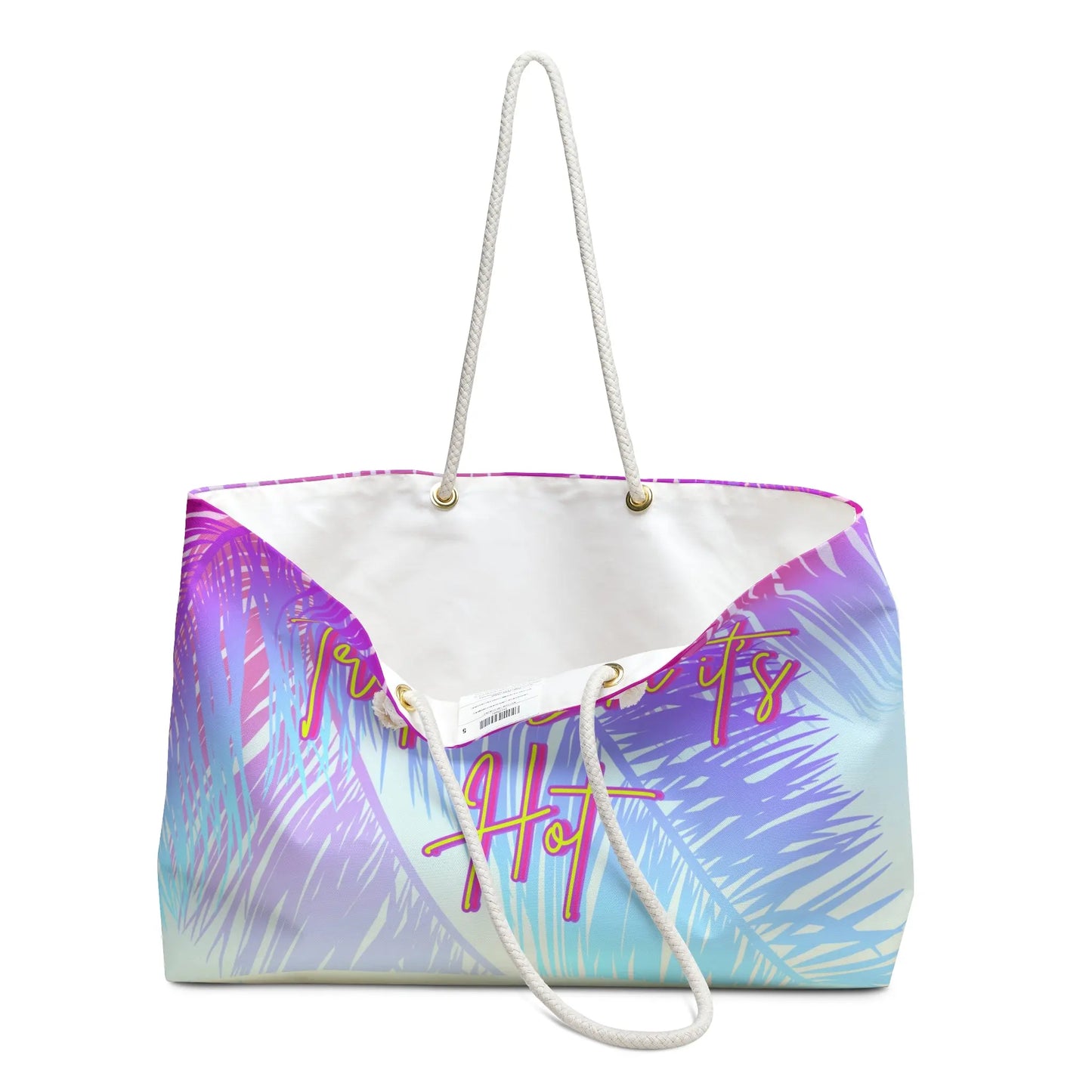 Tropic Like it’s Hot Personalized Weekender Bag Printify