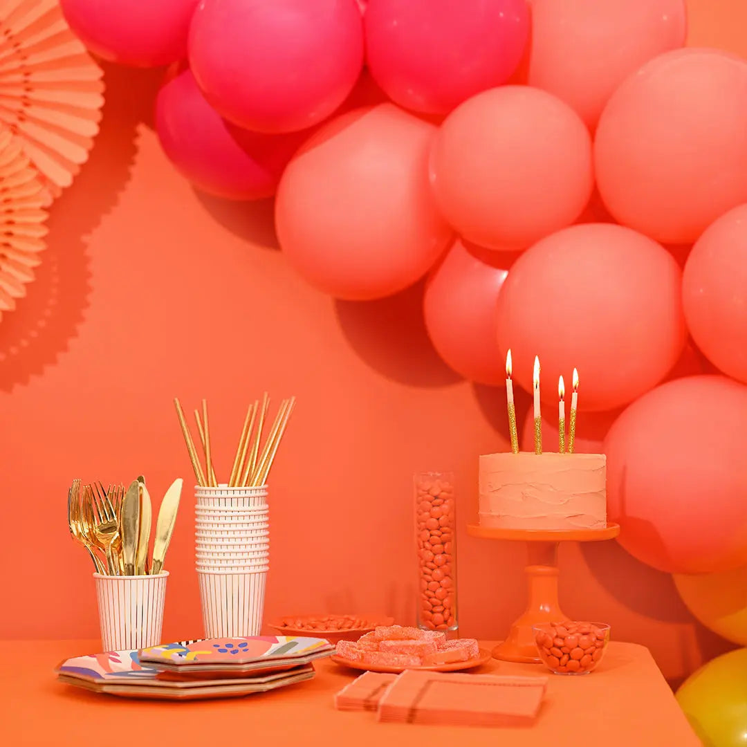 Tropical Coral Brushstroke Cocktail Napkins (25 per pack) Coterie