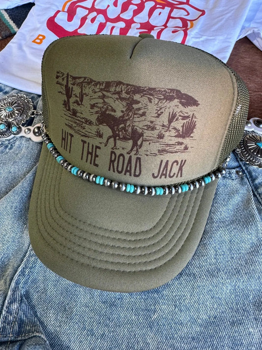 Turquoise Rondelle Hat Chain Wild Junkie