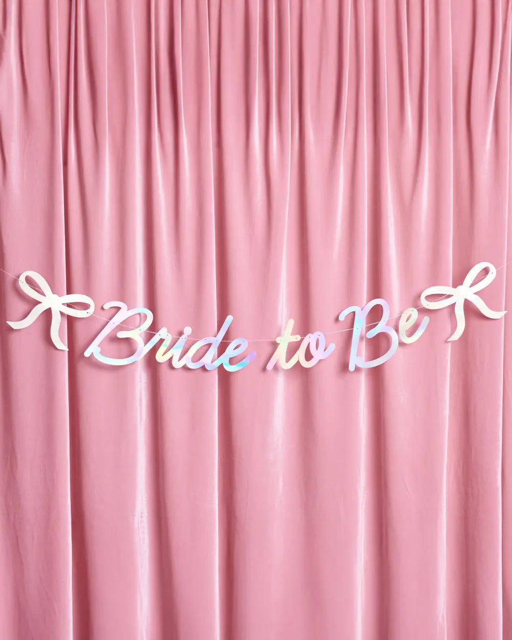 Tying The Knot Banner - iridescent foil banner xo, Fetti