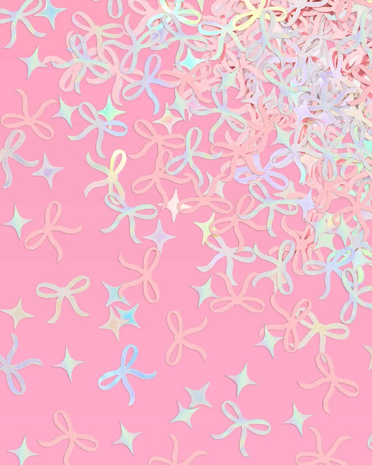 Tying the Knot Confetti - 200 pc iridescent foil confetti xo, Fetti