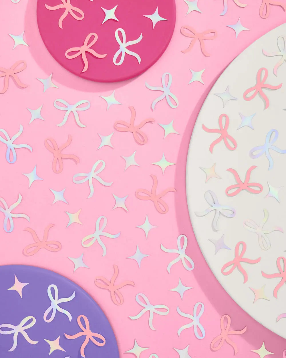 Tying the Knot Confetti - 200 pc iridescent foil confetti xo, Fetti