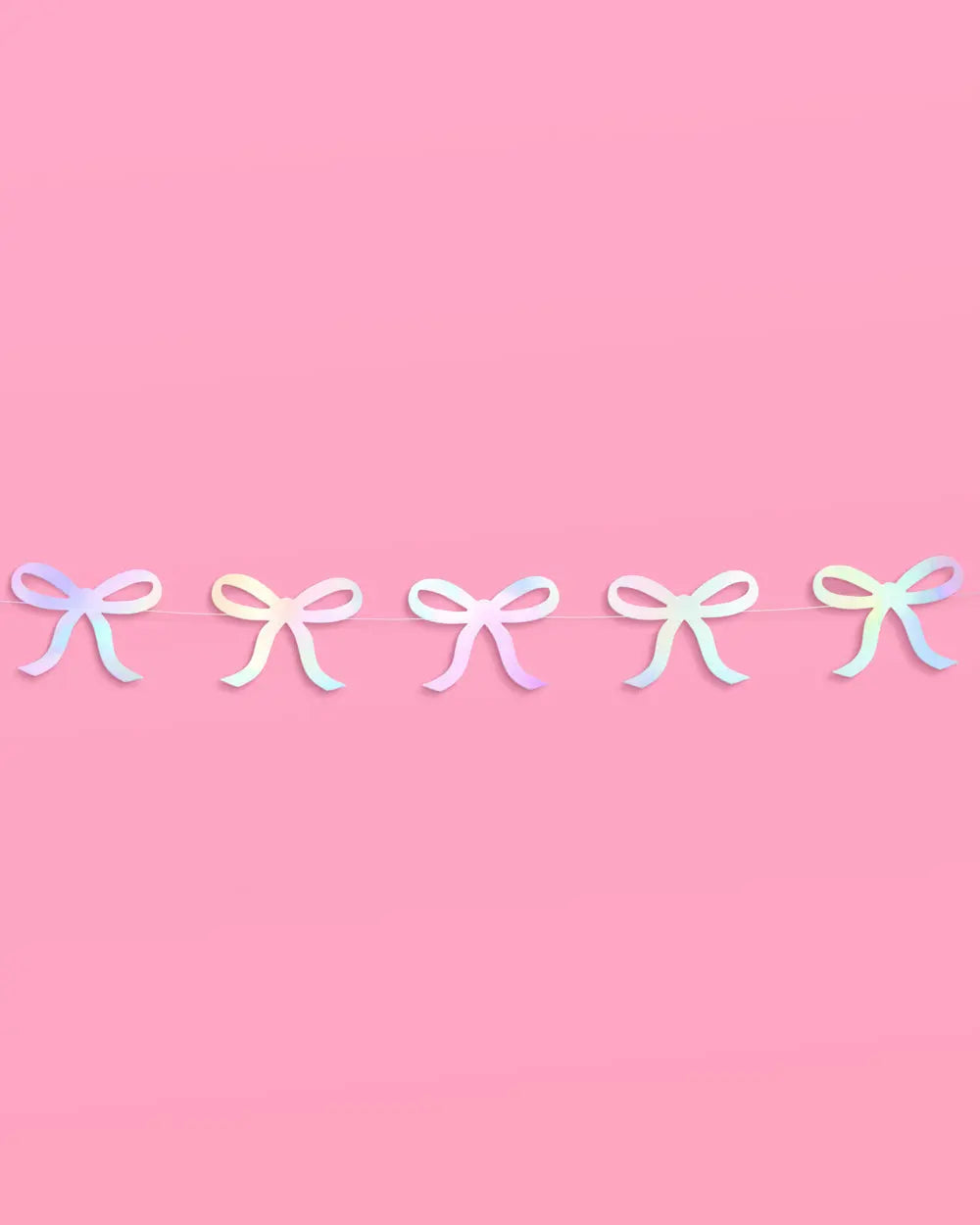 Tying the Knot Garland - iridescent foil backdrop xo, Fetti