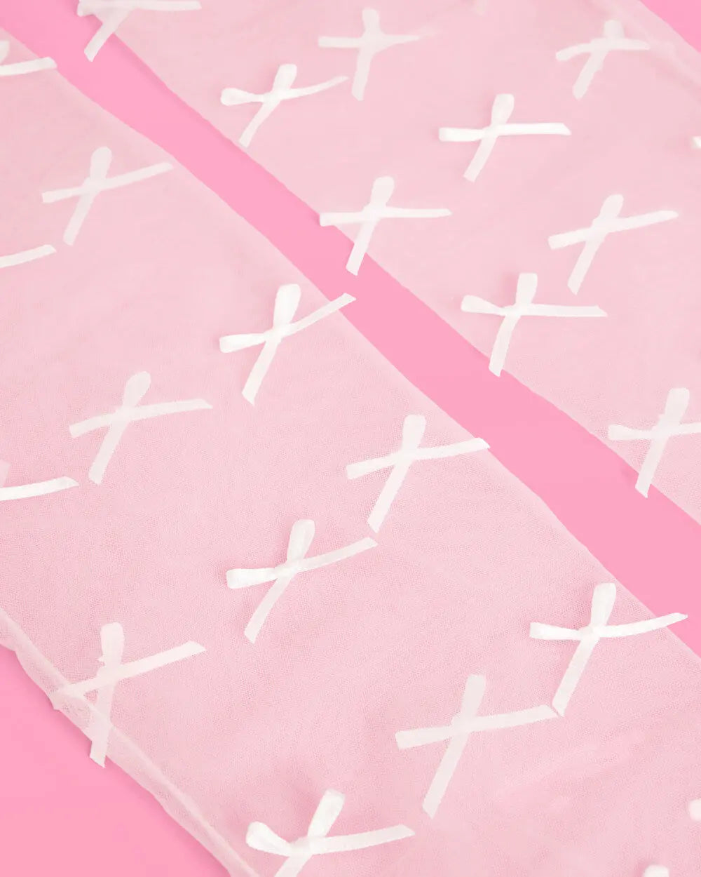 Tying the Knot Gloves - sheer bow gloves xo, Fetti