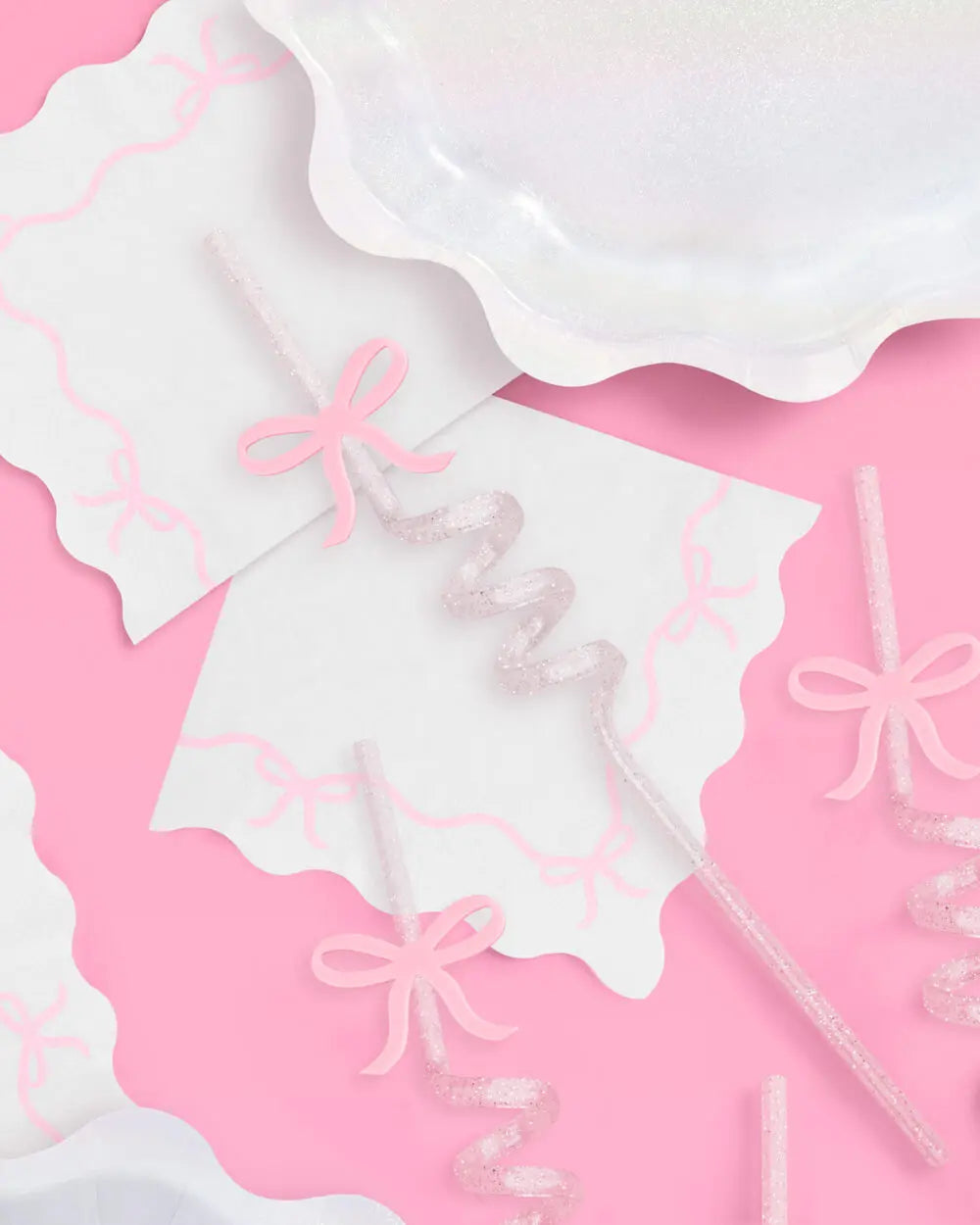 Tying the Knot Straws - 12 reusable straws xo, Fetti