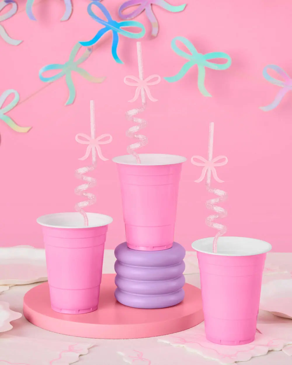 Tying the Knot Straws - 12 reusable straws xo, Fetti