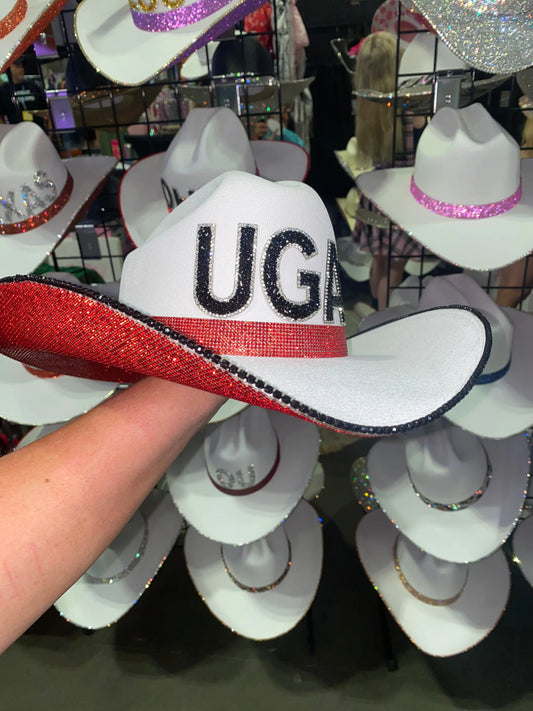 UGA Hat Rhinestone Cowgirl