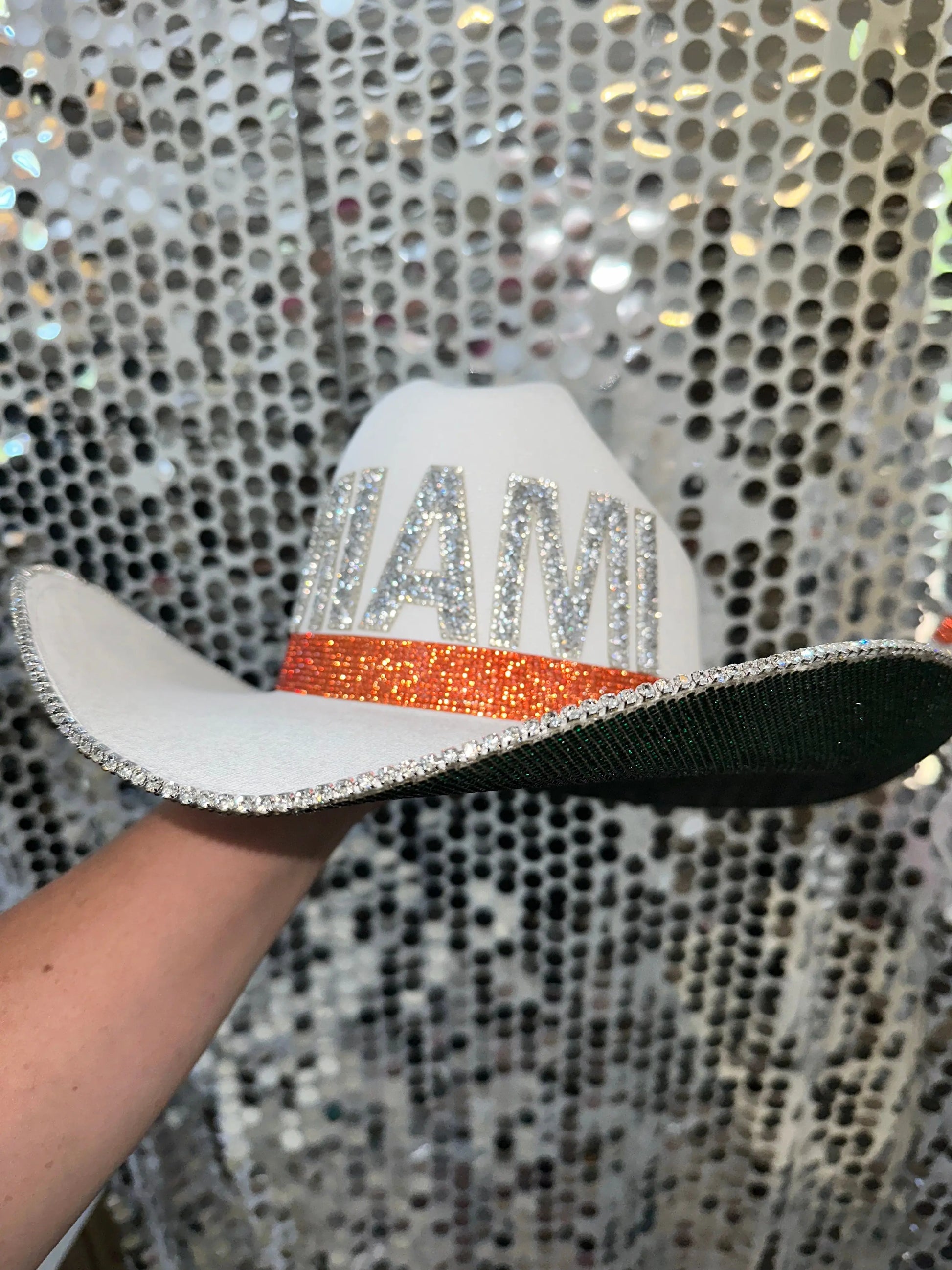 University of Miami Hat Rhinestone Cowgirl
