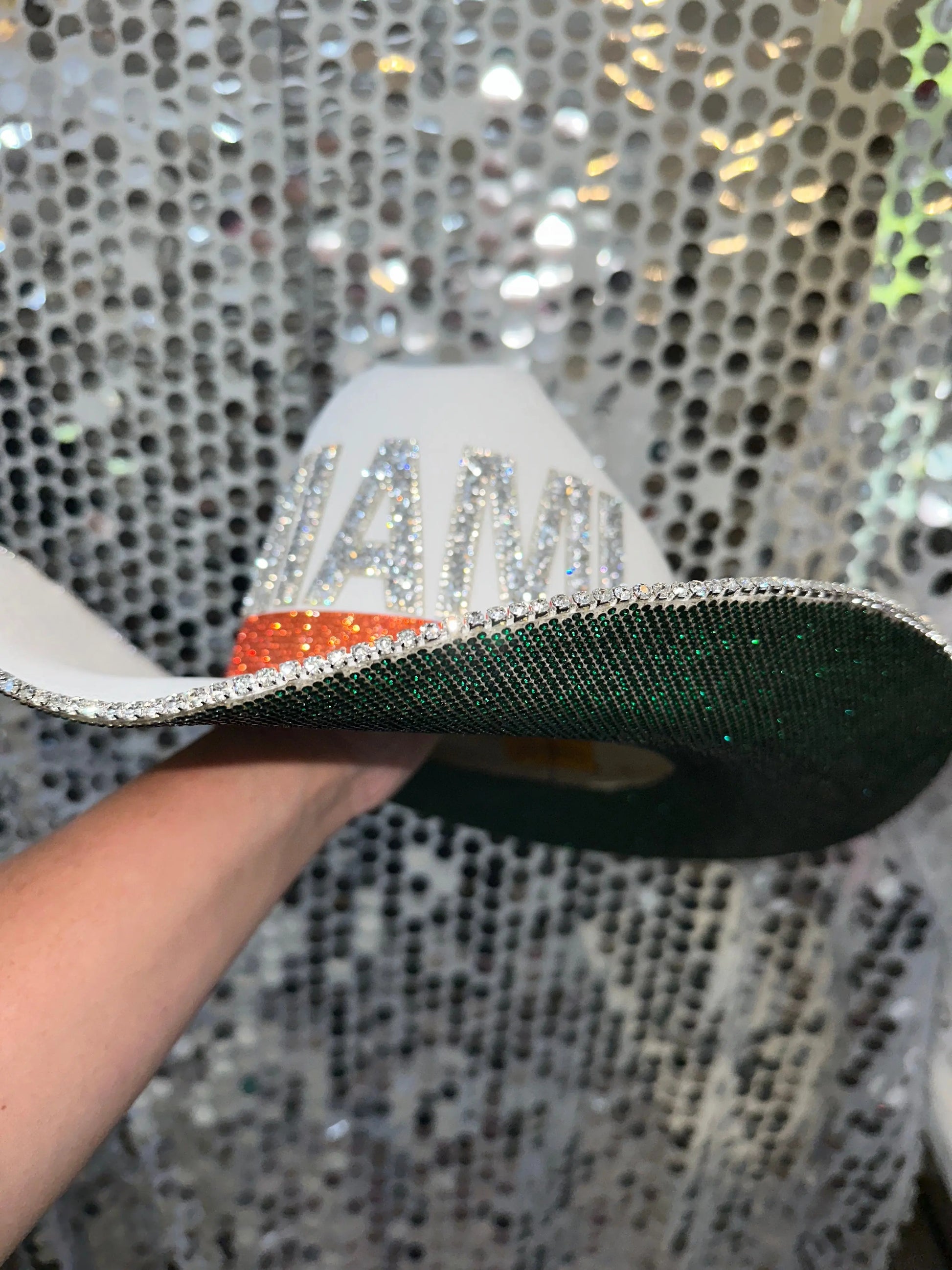 University of Miami Hat Rhinestone Cowgirl