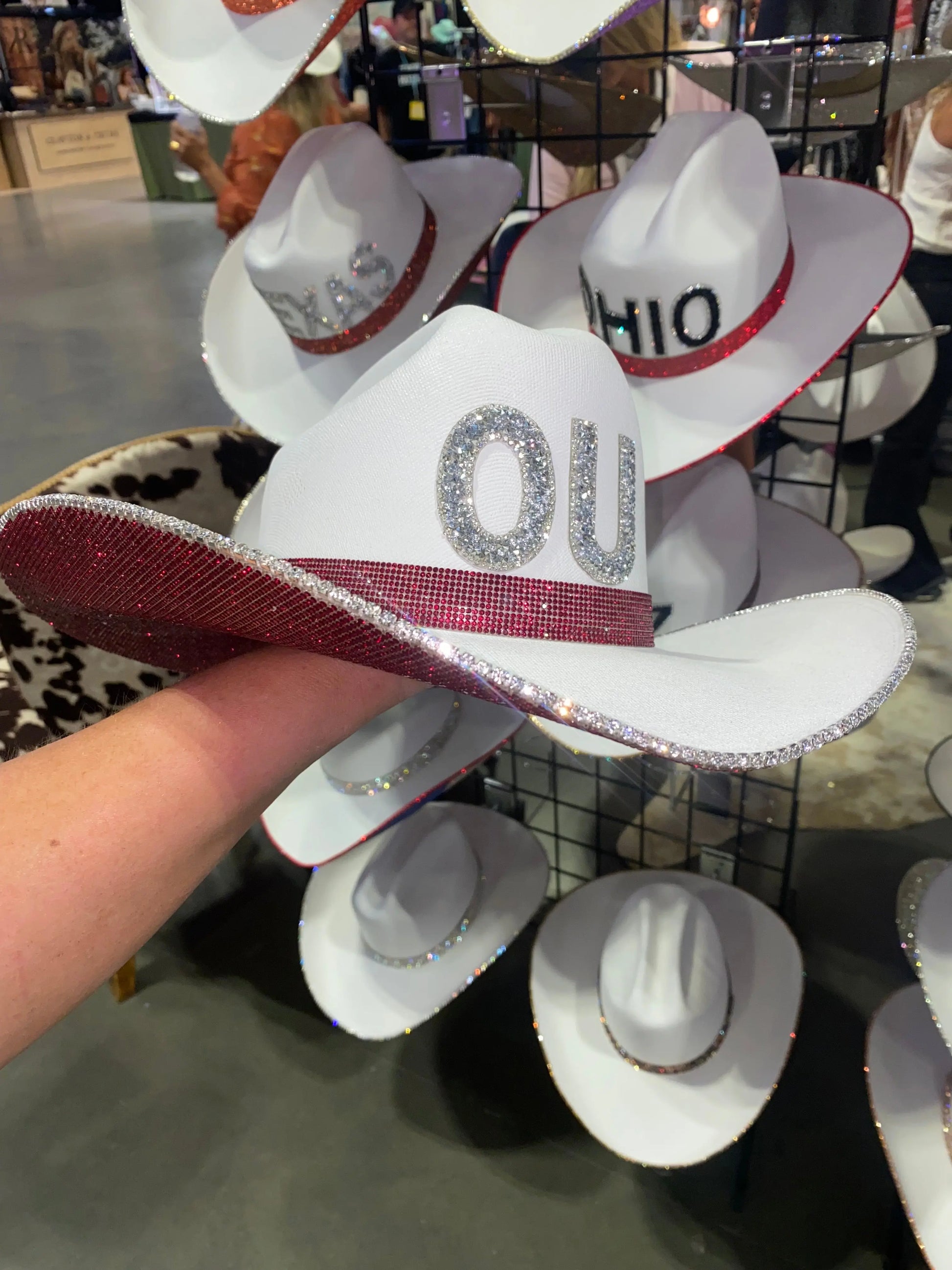 University of Oklahoma Hat Rhinestone Cowgirl