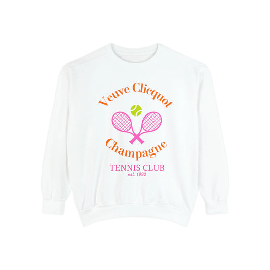 Veuve Tennis Club Unisex Garment-Dyed Sweatshirt - Latchkey