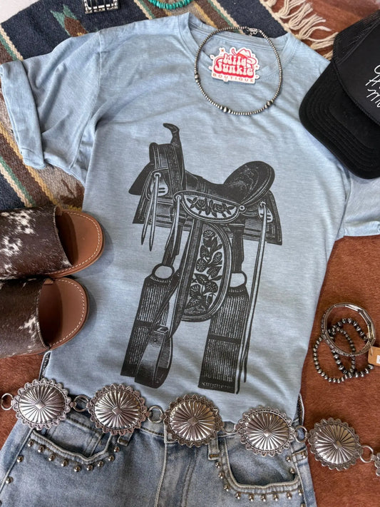 Vintage Saddle Graphic Tee Wild Junkie