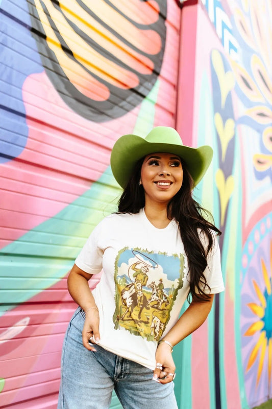 Vintage Team Roping Graphic Tee Wild Junkie