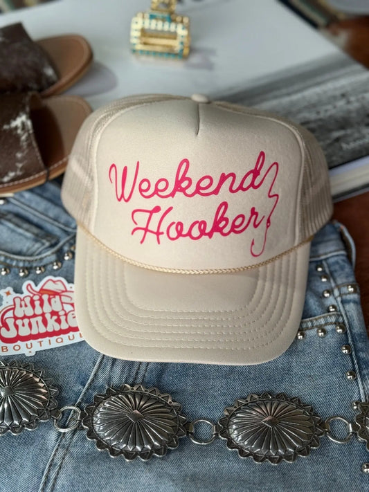 Weekend Hooker Trucker Hat Wild Junkie