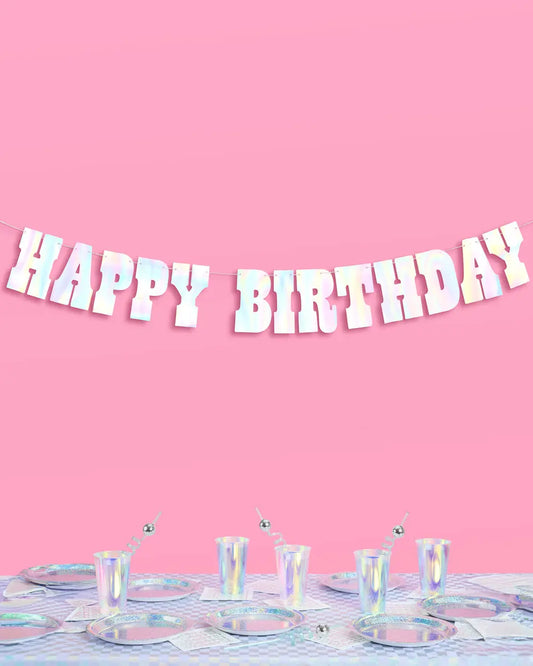 Western HBD Banner - 5 foot banner xo, Fetti