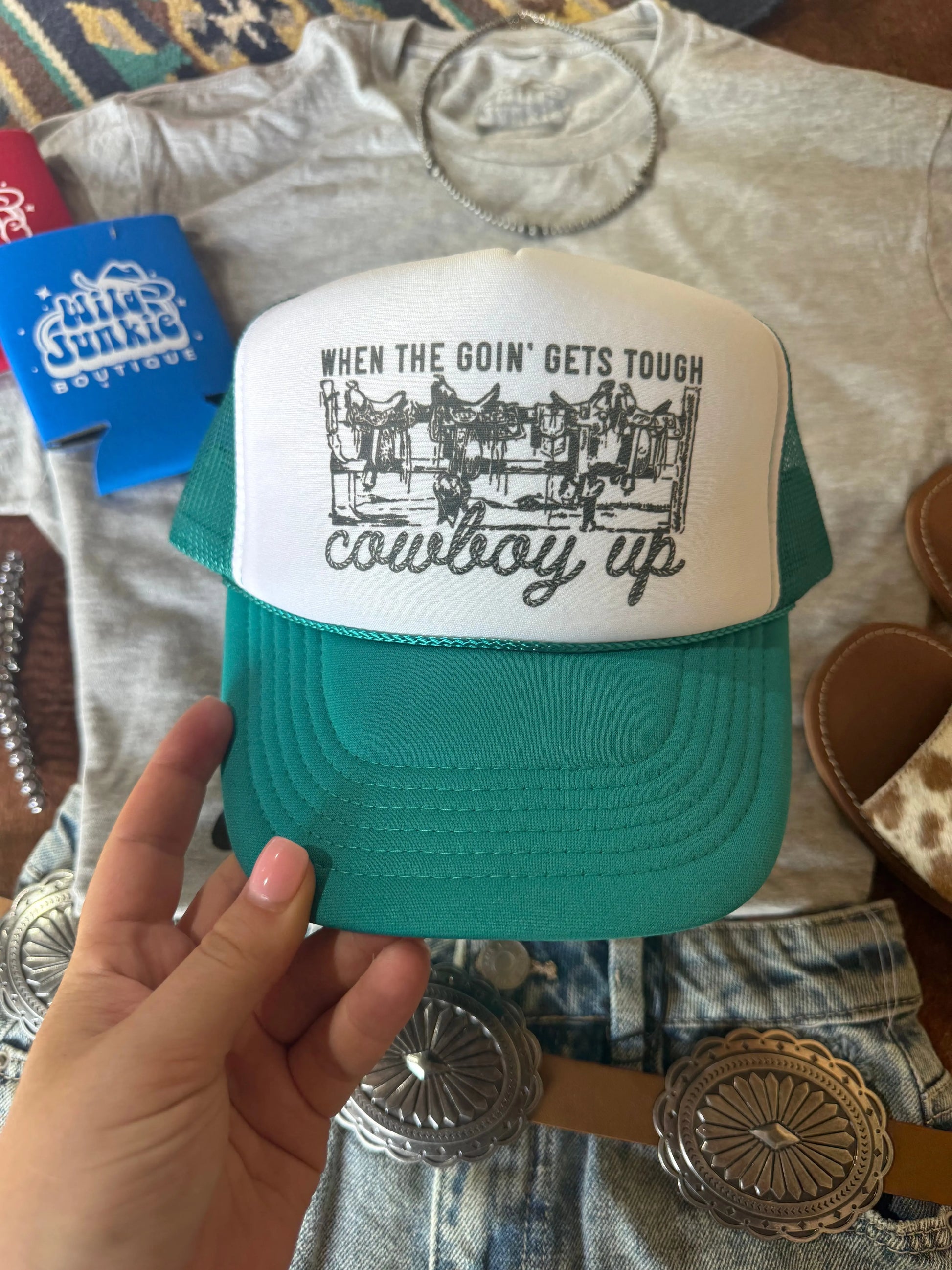 When The Going Gets Tough Trucker Hat Wild Junkie