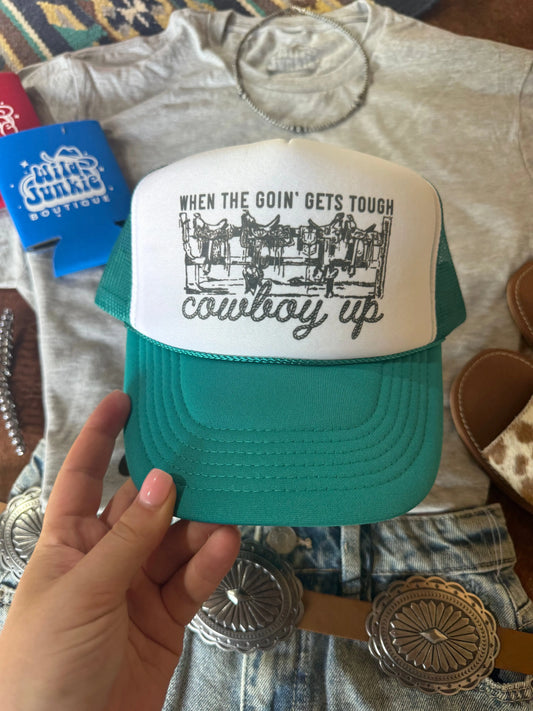 When The Going Gets Tough Trucker Hat Wild Junkie