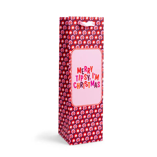 Wine Bag - Merry Tipsy Furbish Studio