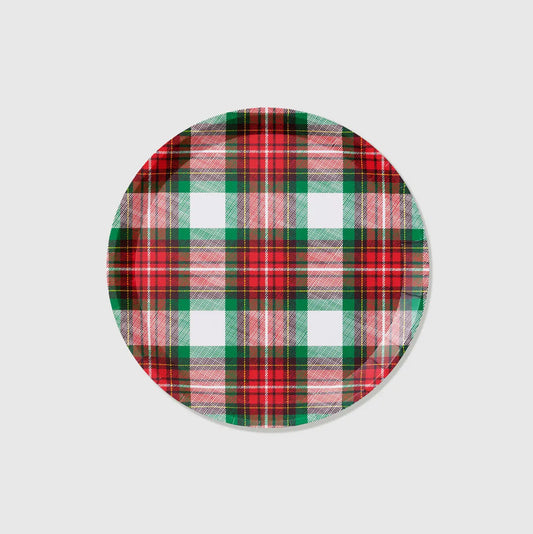 Winter Plaid Large Plates (10 per pack) Coterie