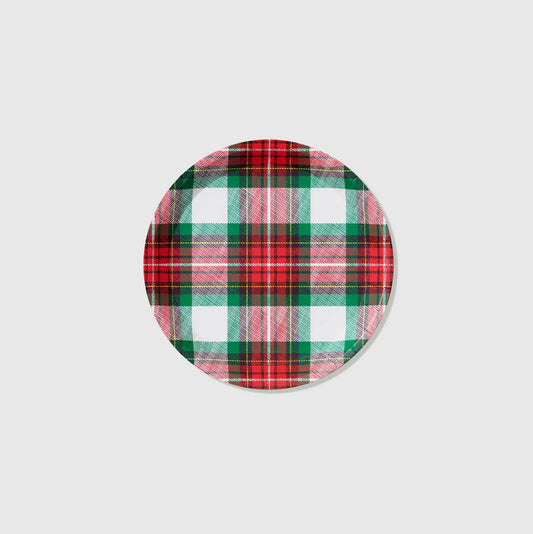 Winter Plaid Small Plates (10 per pack) Coterie