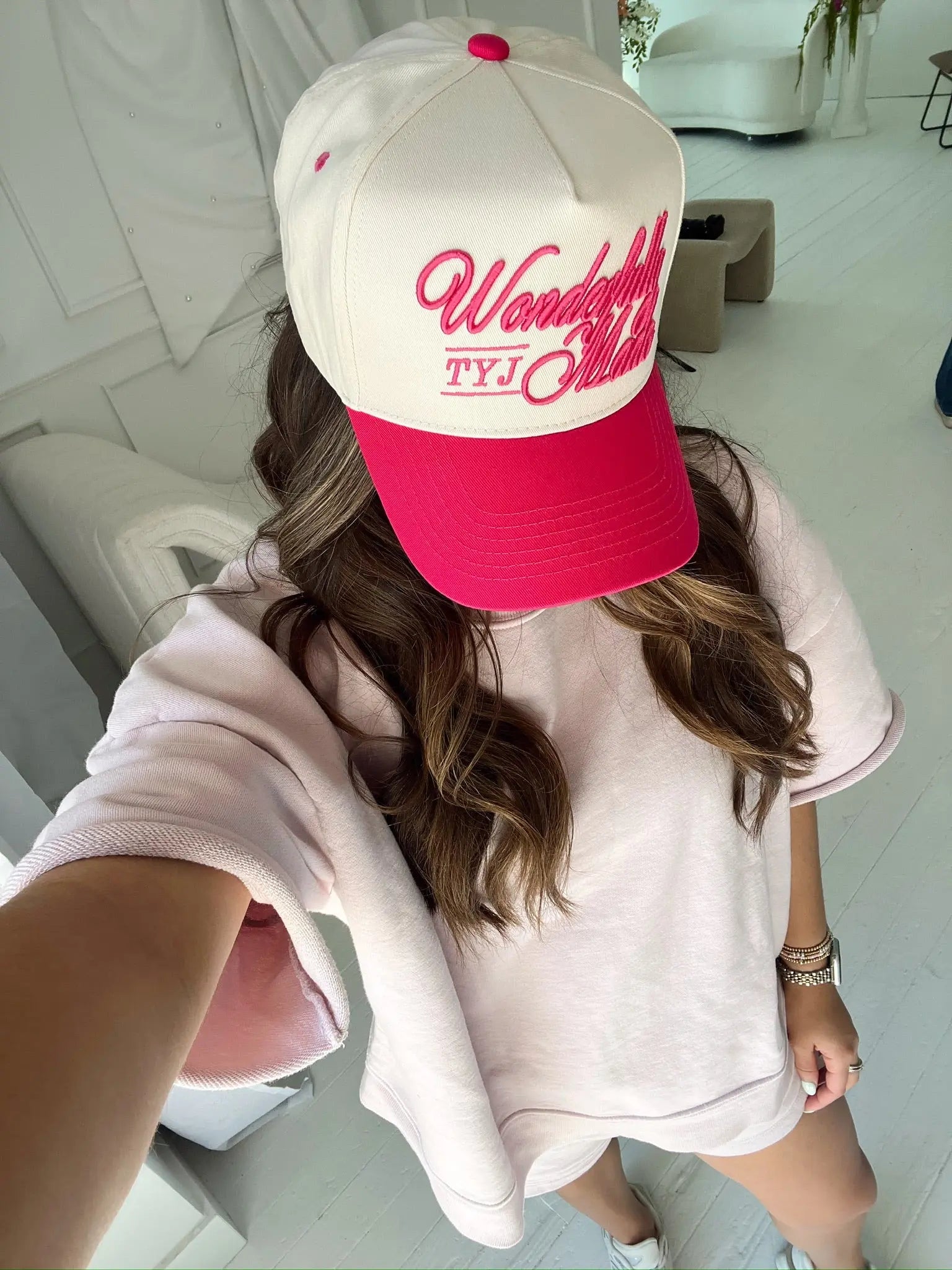 Wonderfully Made - Hot Pink Vintage Trucker Hat KenzKustomz