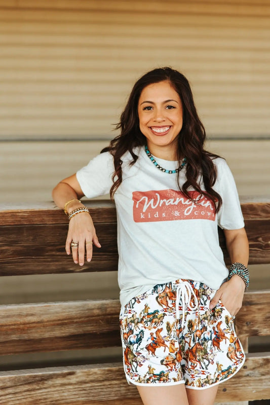 Wranglin Kids & Cows Graphic Tee Wild Junkie