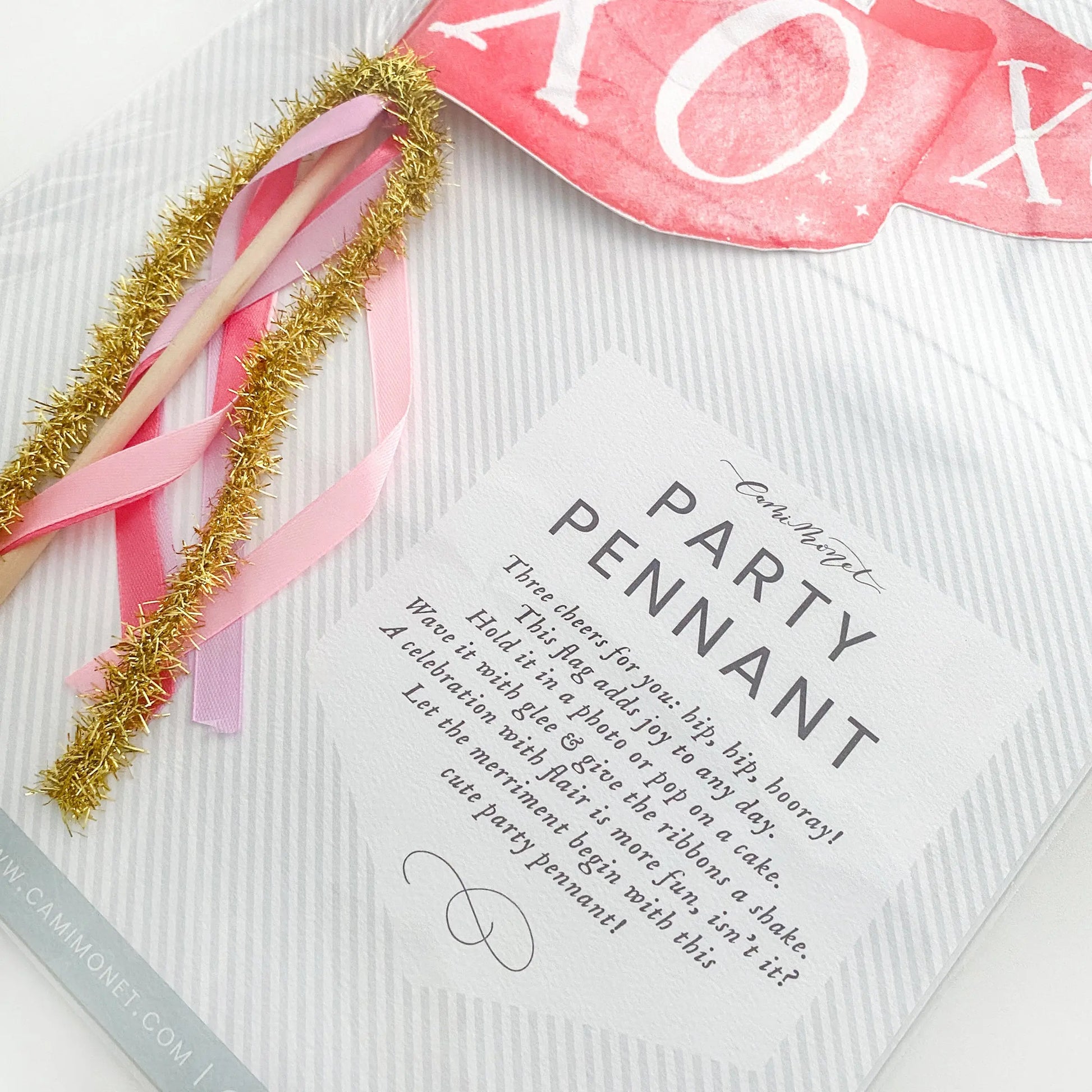 XOXO Party Pennant Cami Monet