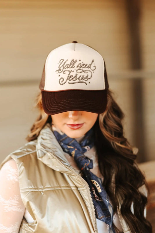 Y'all Need Jesus Trucker Hat Wild Junkie