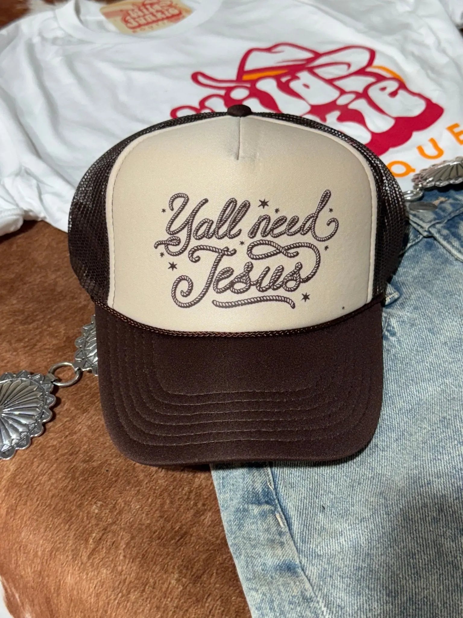 Y'all Need Jesus Trucker Hat Wild Junkie