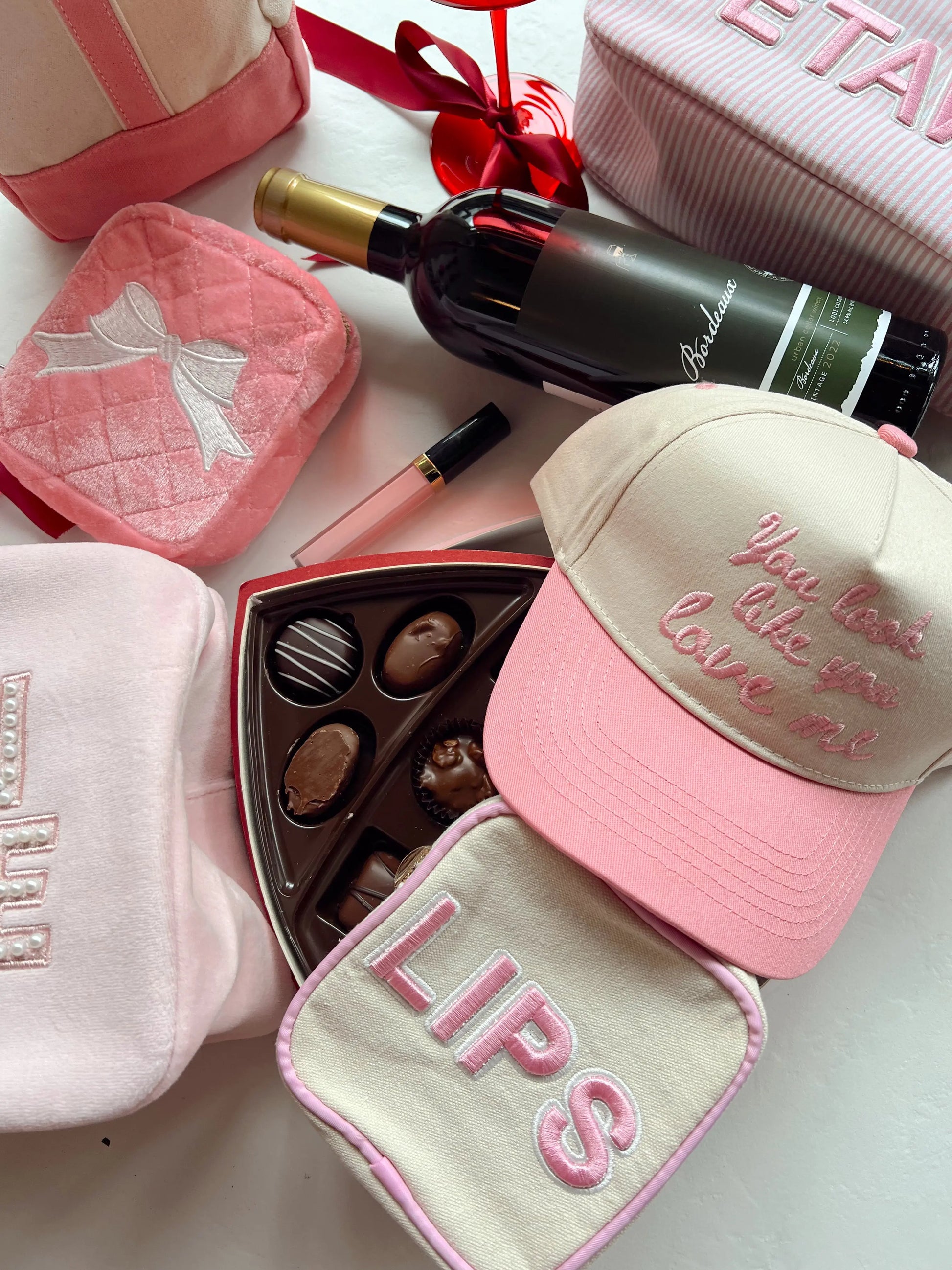 You Look Like You Love Me - Pink Vintage Trucker Hat KenzKustomz