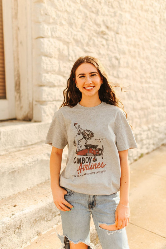 Cowboy Airlines Graphic Tee