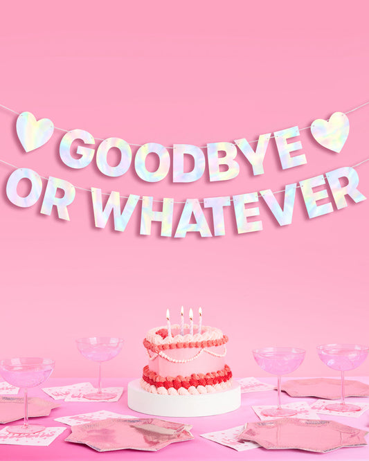 Goodbye Banner - 5 foot banner