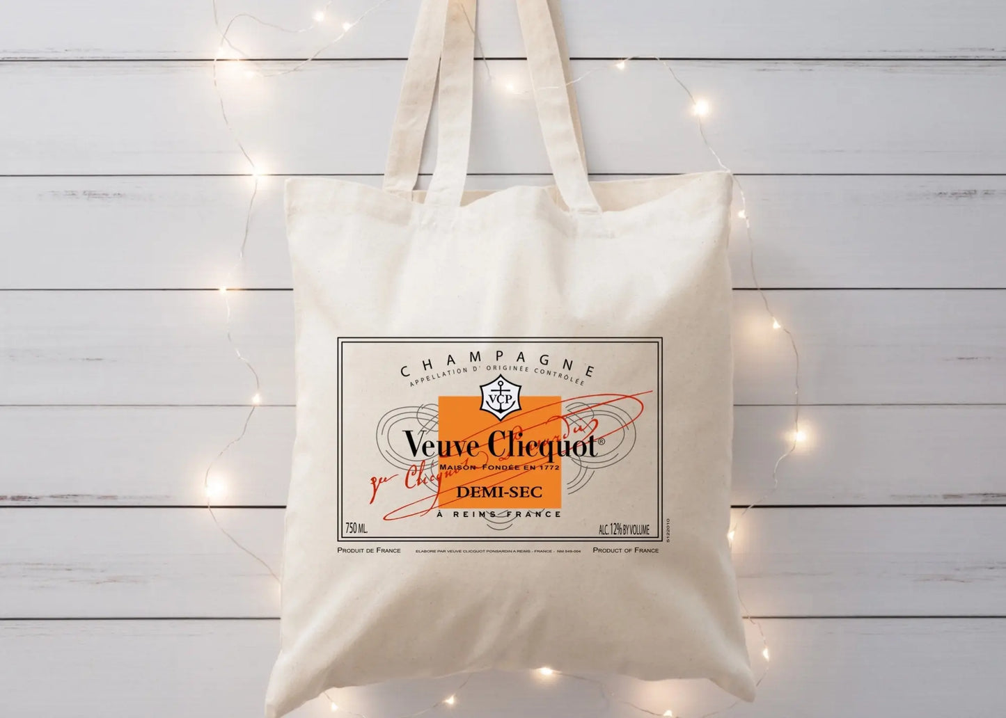 Champagne Canvas Tote Bag for Celebrations, Gift Bag for Bachelorette and Bridesmaids Gifts, or as reusable Shopping Bag! Latchkey