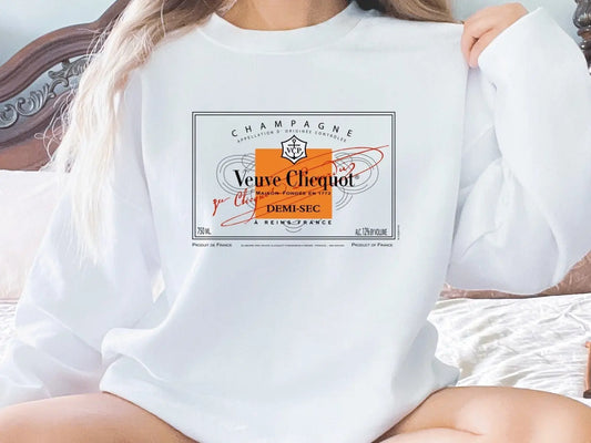 Champagne Orange Label Veuve Sweatshirt Latchkey